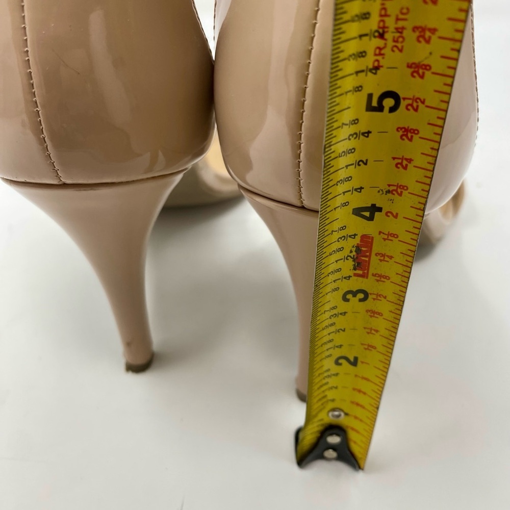 Women’s Elegant Nude Heeled Sandals Size 9.5 - Picture 7 of 8